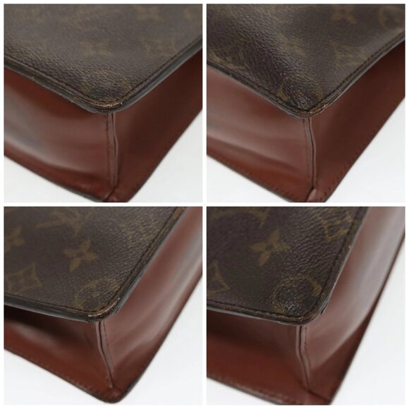 LOUIS VUITTON Monogram Pochette Homme Clutch Bag M51795 LV Auth th5451 - Picture 14 of 16